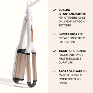 Nala Waver - Triple iron plate for professional waves