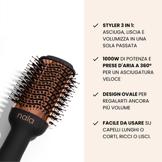 Nala Volume - Volumizing hair dryer brush 
